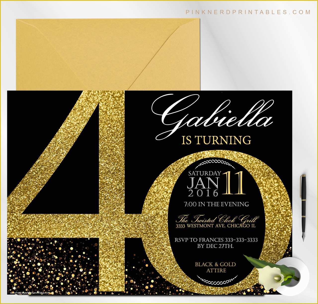 Funny 40th Birthday Invitations Grochow