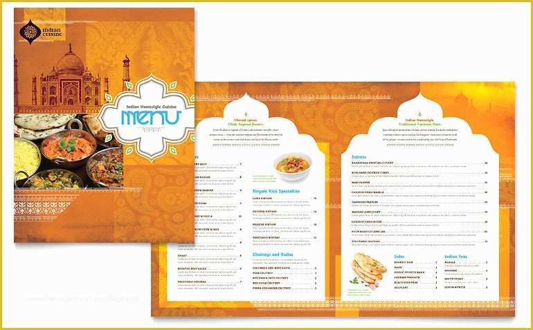 Free Online Catering Menu Templates Of Indian Restaurant Menu Template 