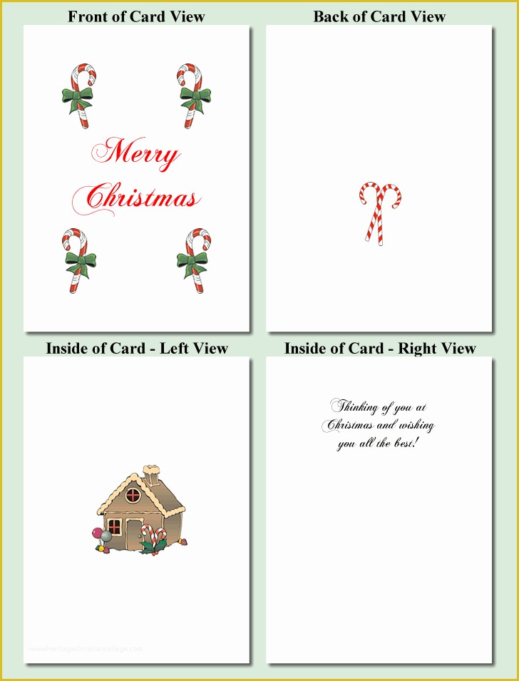  Free Online Christmas Card Templates Of Candy Design Free Printable 