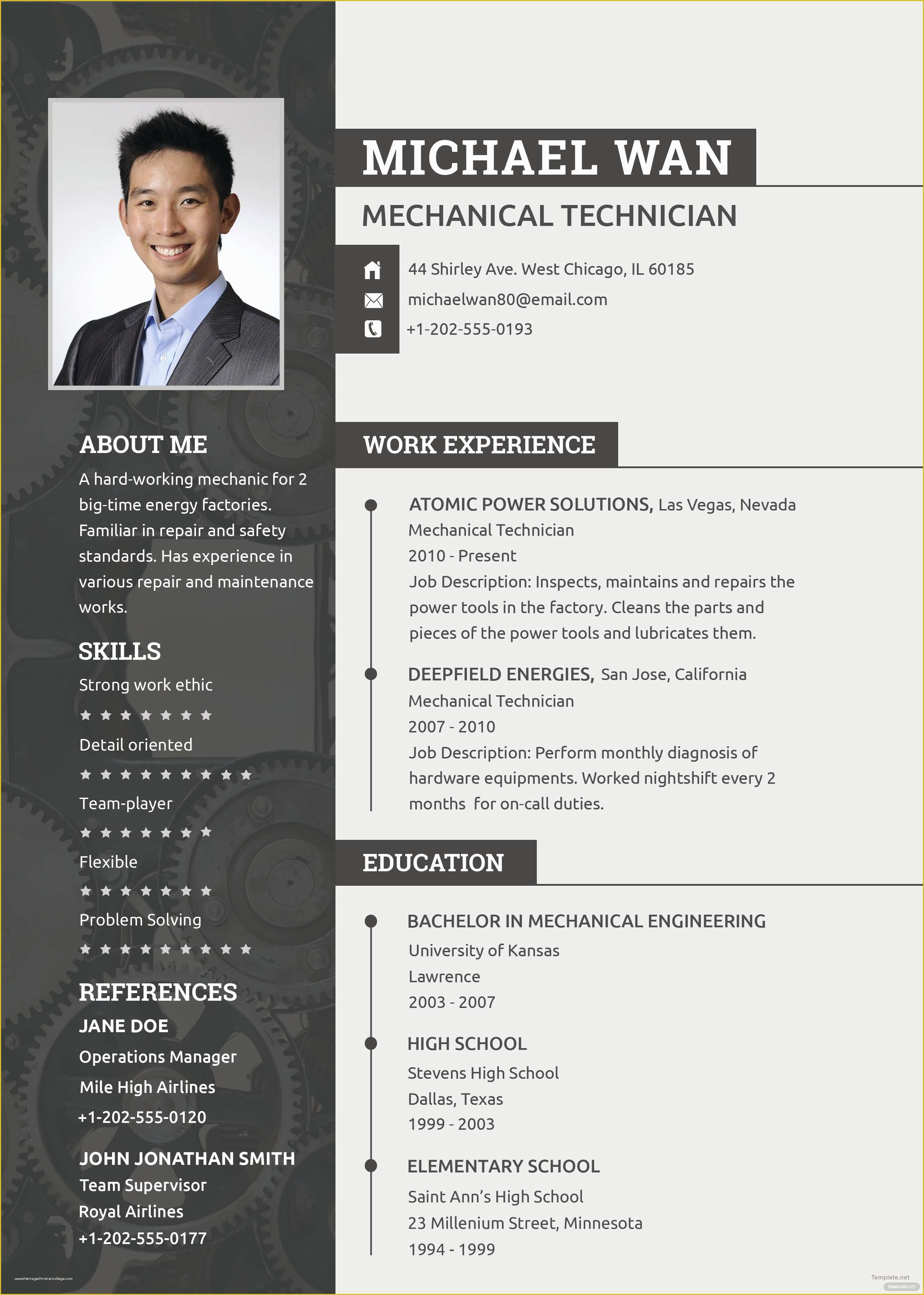 Free Online Cv Templates Of Free Microsoft Word Resume Templates 