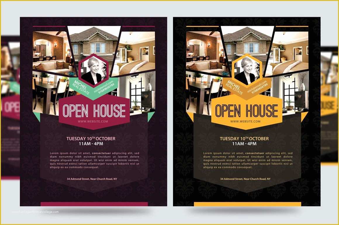 Free Open House Flyer Template Word Of Open House Promotion Flyer V1 