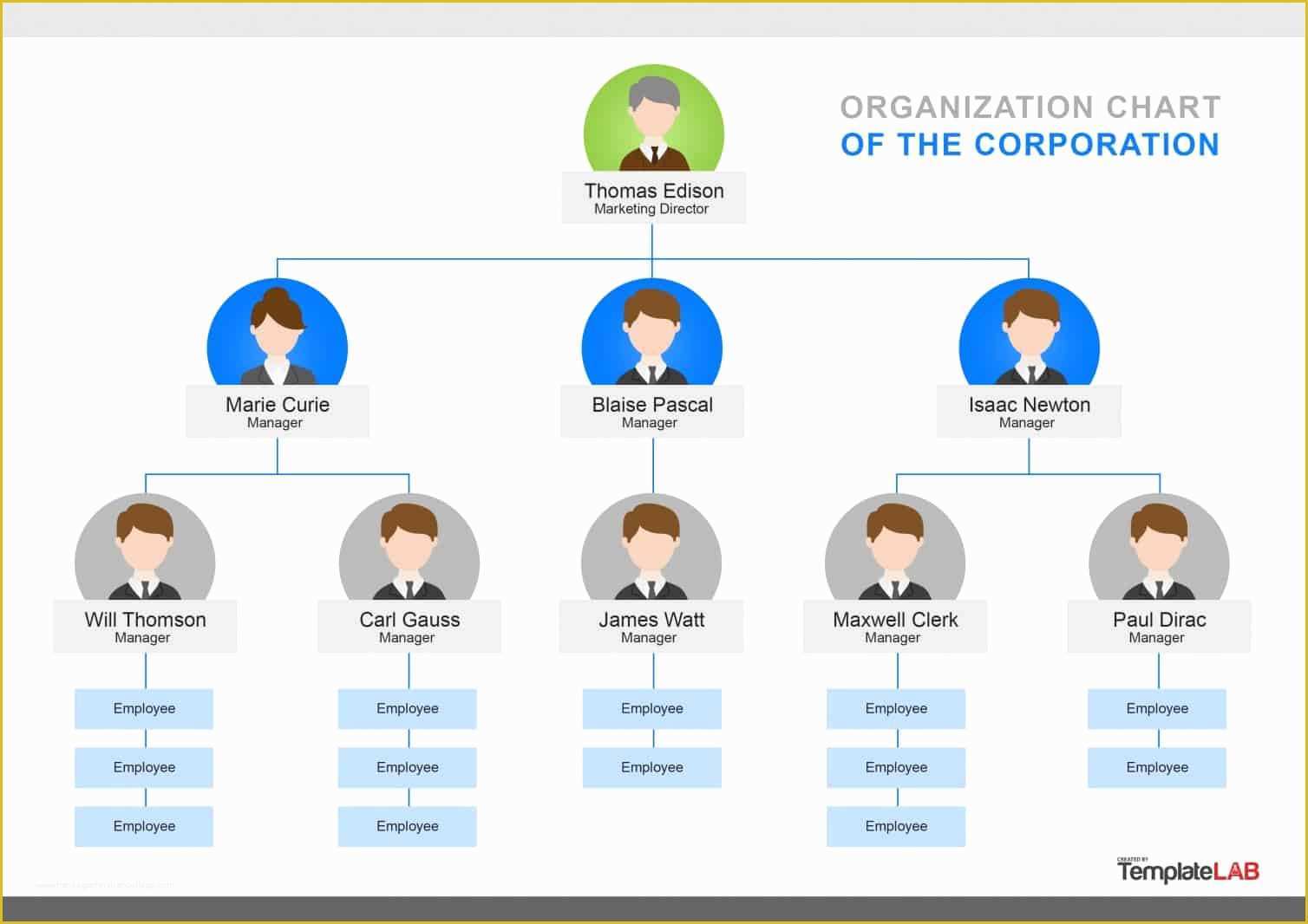 Free Org Chart Template Powerpoint Of 40 Organizational Chart Templates 