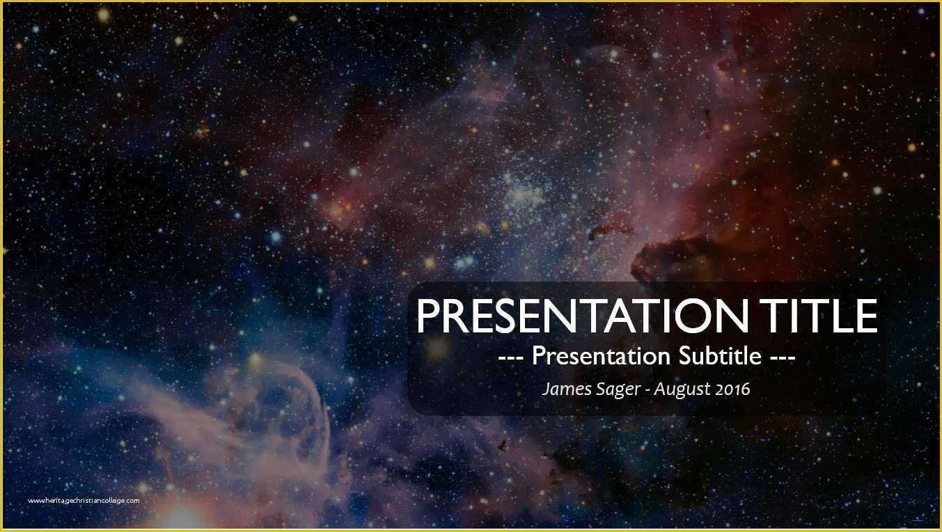 Free Outer Space Powerpoint Template Of Free Outer Space Powerpoint