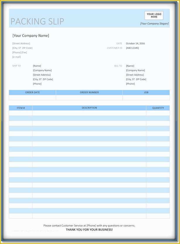 Free Packing Slip Template Pdf Of 8 Free Packing Slip Templates 