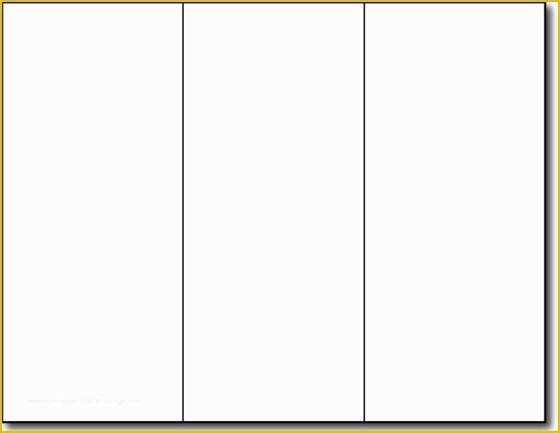 Printable Blank Brochure Template Free Download Word Printable Templates