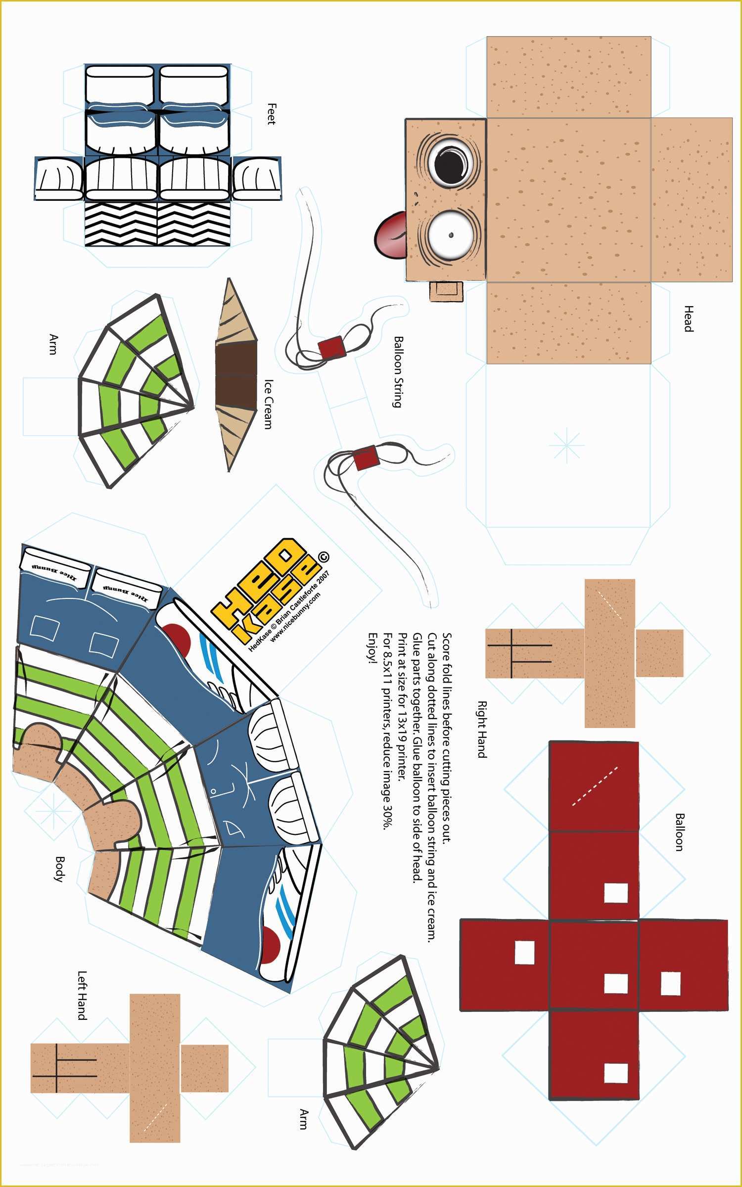 Free Papercraft Templates to Download Of Free Printable Templates From