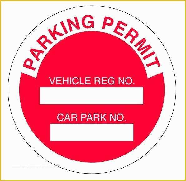  Free Parking Permit Template Download Of Unique Parking Pass Template 