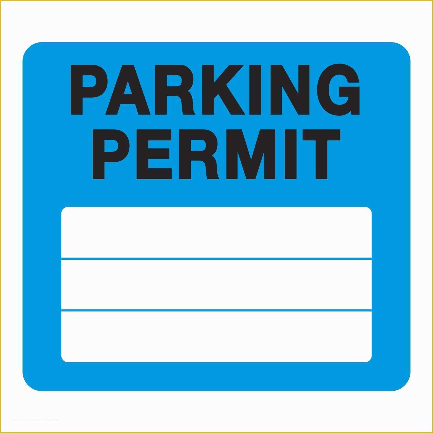 Parking Permit Design Template