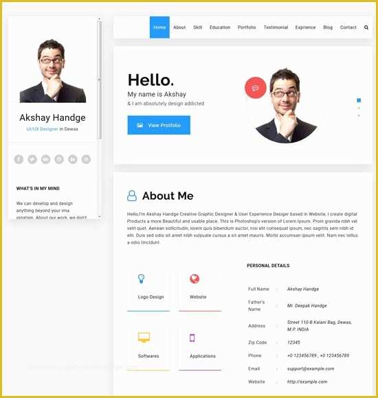 Free Personal Website Templates Of 50 Best Personal Website Templates 