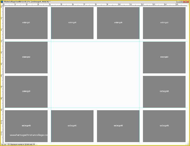 50 Picture Collage Template