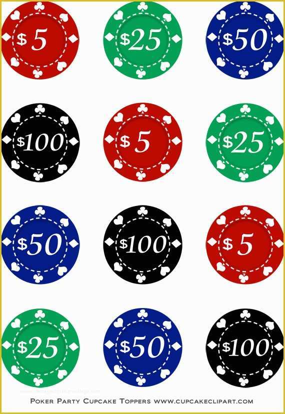 Printable Poker Chips