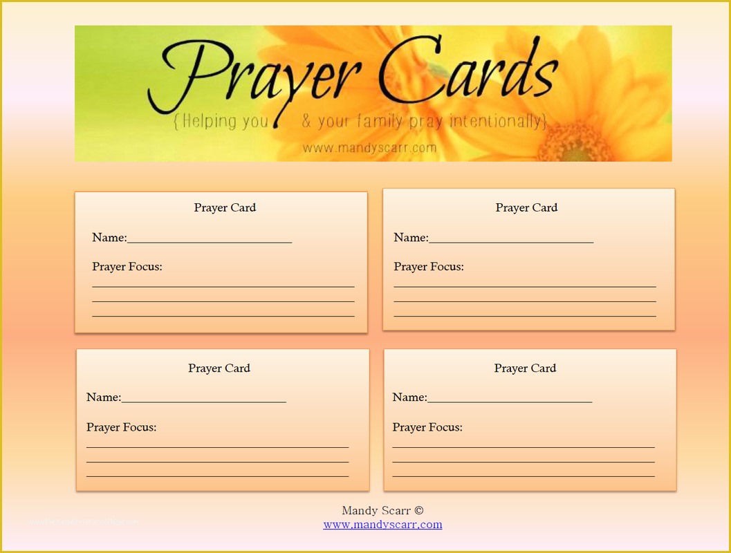 Free Prayer Card Template For Word Of Printable Prayer Cards Craftbnb 