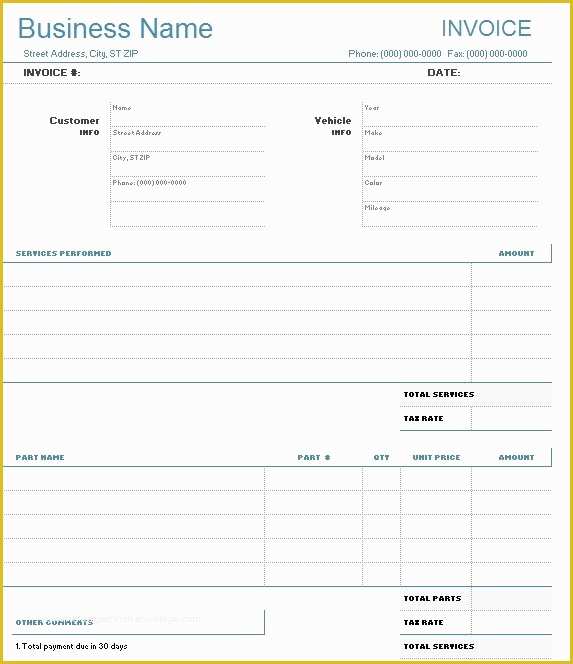 free-printable-auto-repair-invoice-template-of-9-free-sample-auto-repair-quotation-templates