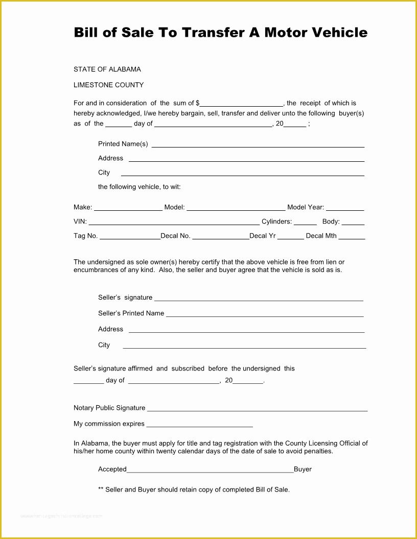 free-printable-bill-of-sale-templates-form-generic
