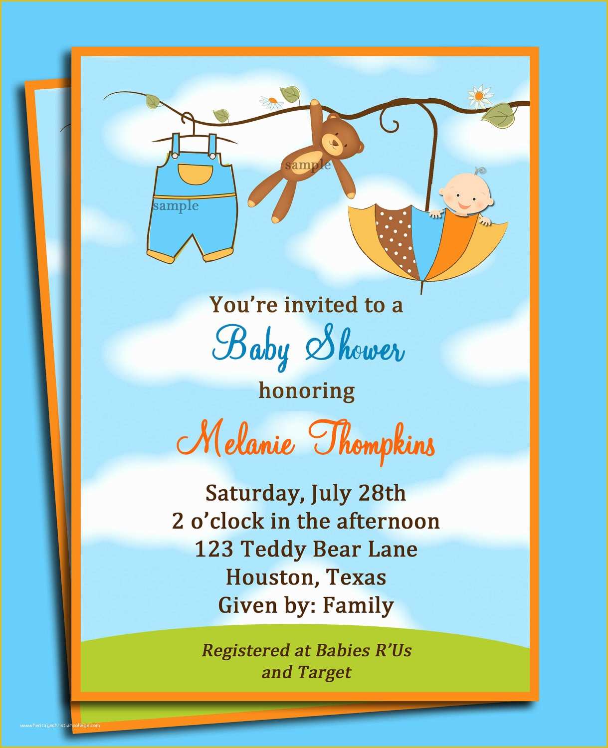 baby shower invitations near me