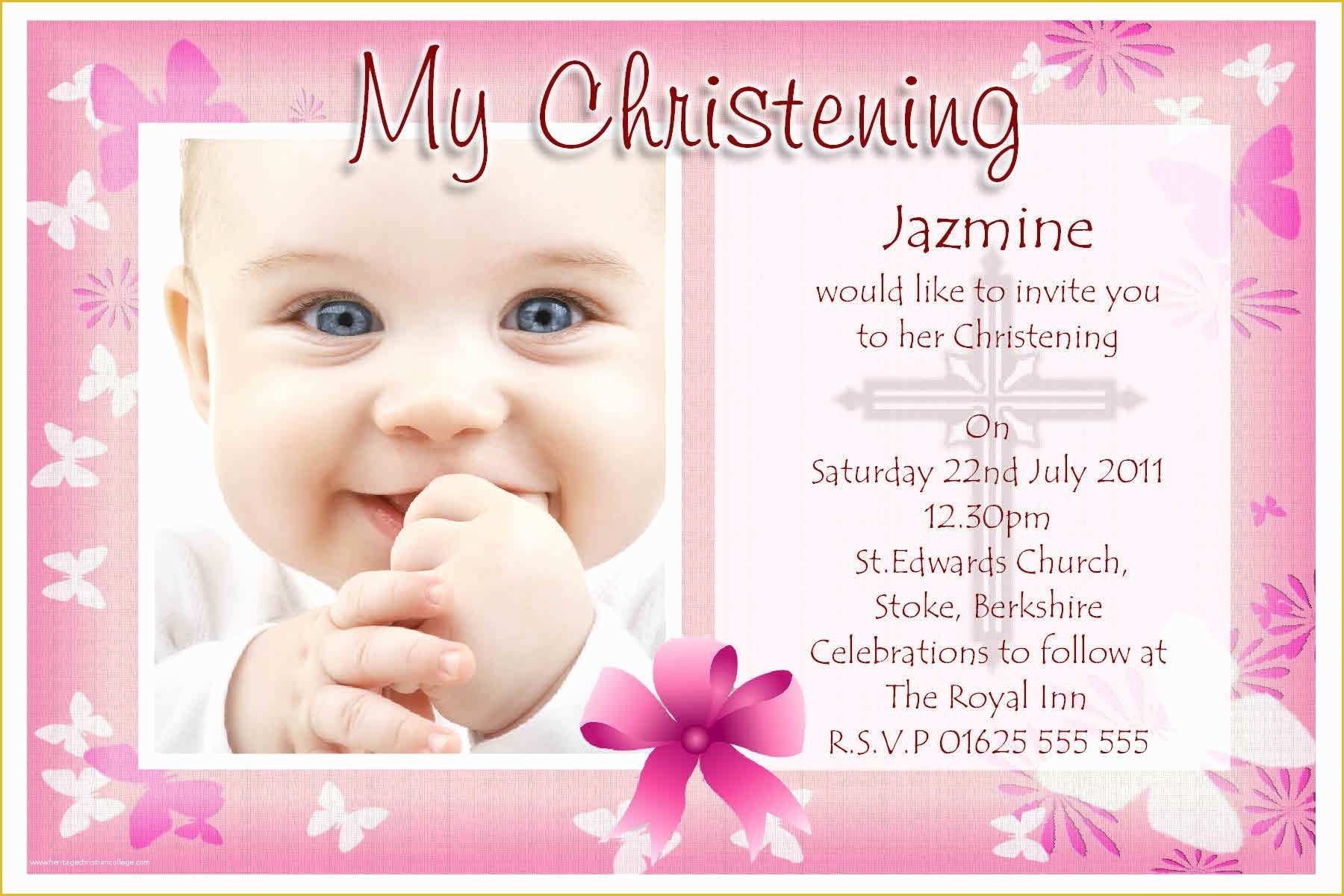 Free Printable Baptism Invitations Templates Of Baptism Invitations 