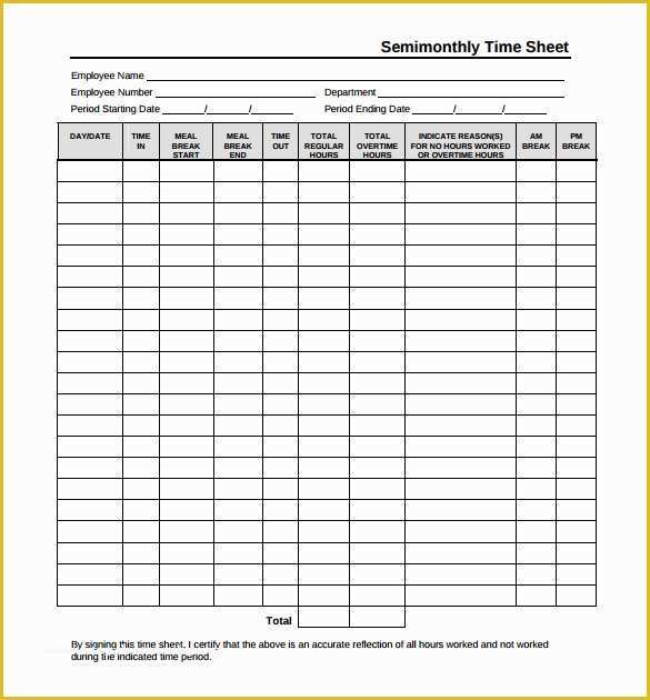 Free Printable Bi Weekly Timesheet Template Of Free Printable Timesheets Heritagechristiancollege