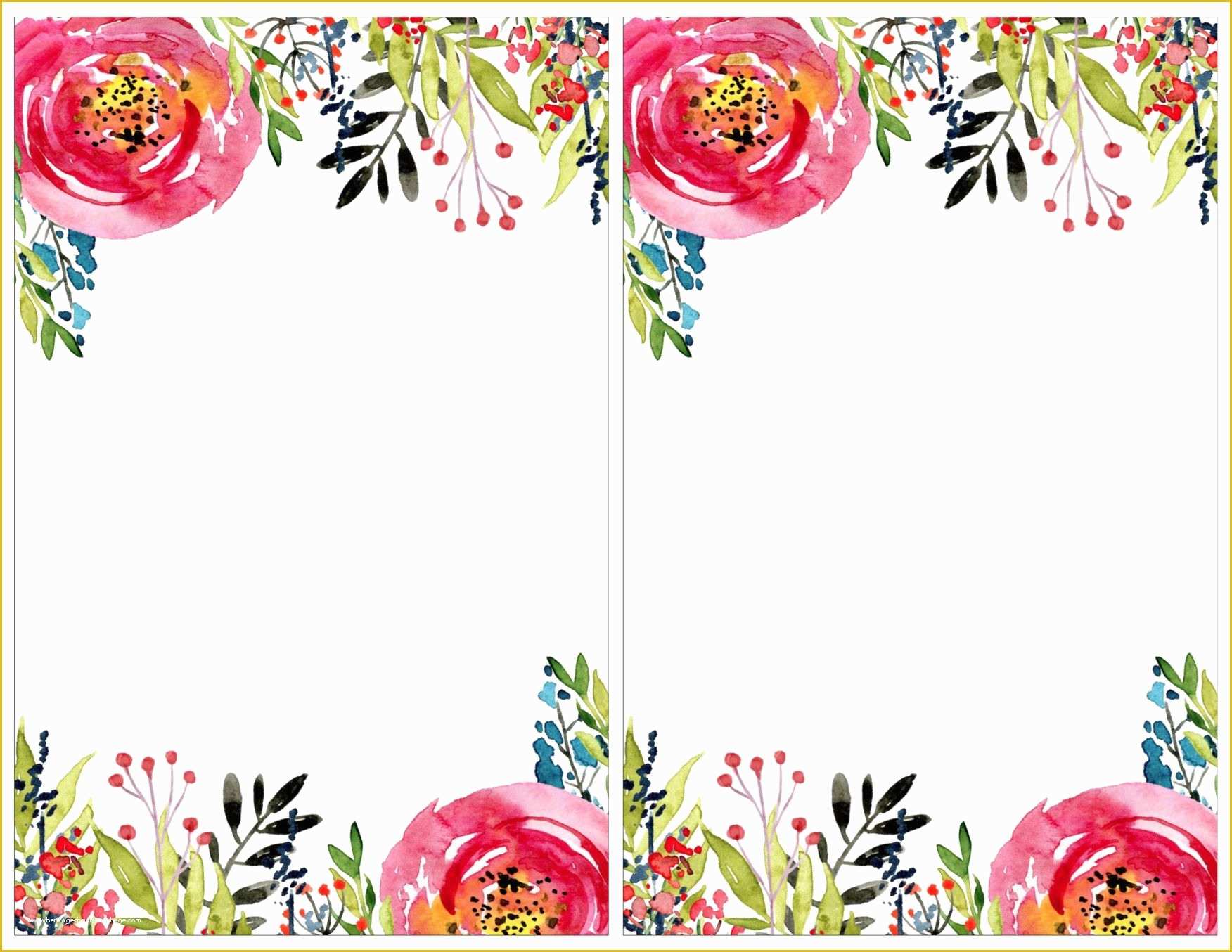 Free Printable Birthday Invitation Cards Templates Of Floral Invitation 