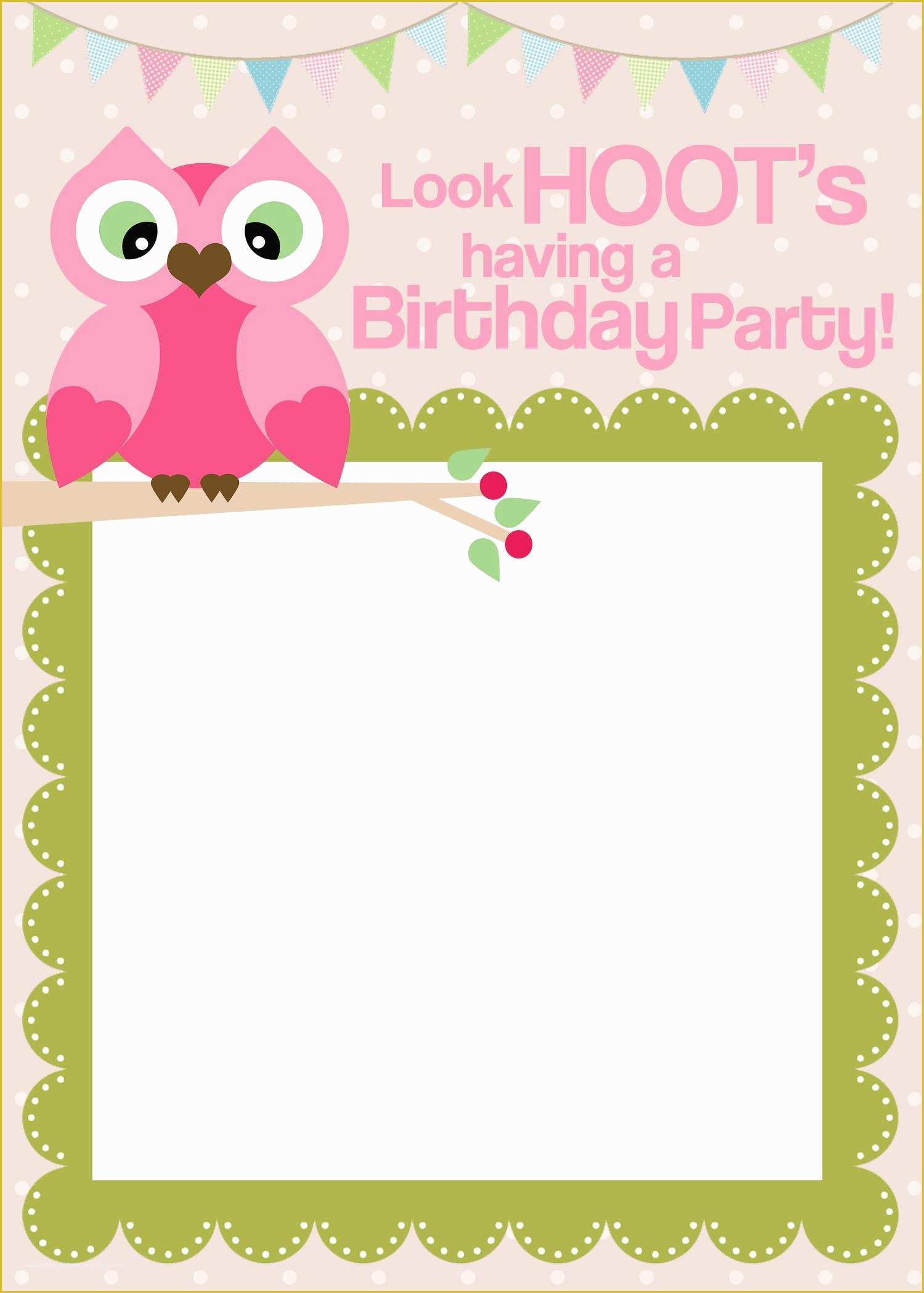 Free Printable Birthday Invitation Cards Templates Of Free Printable 