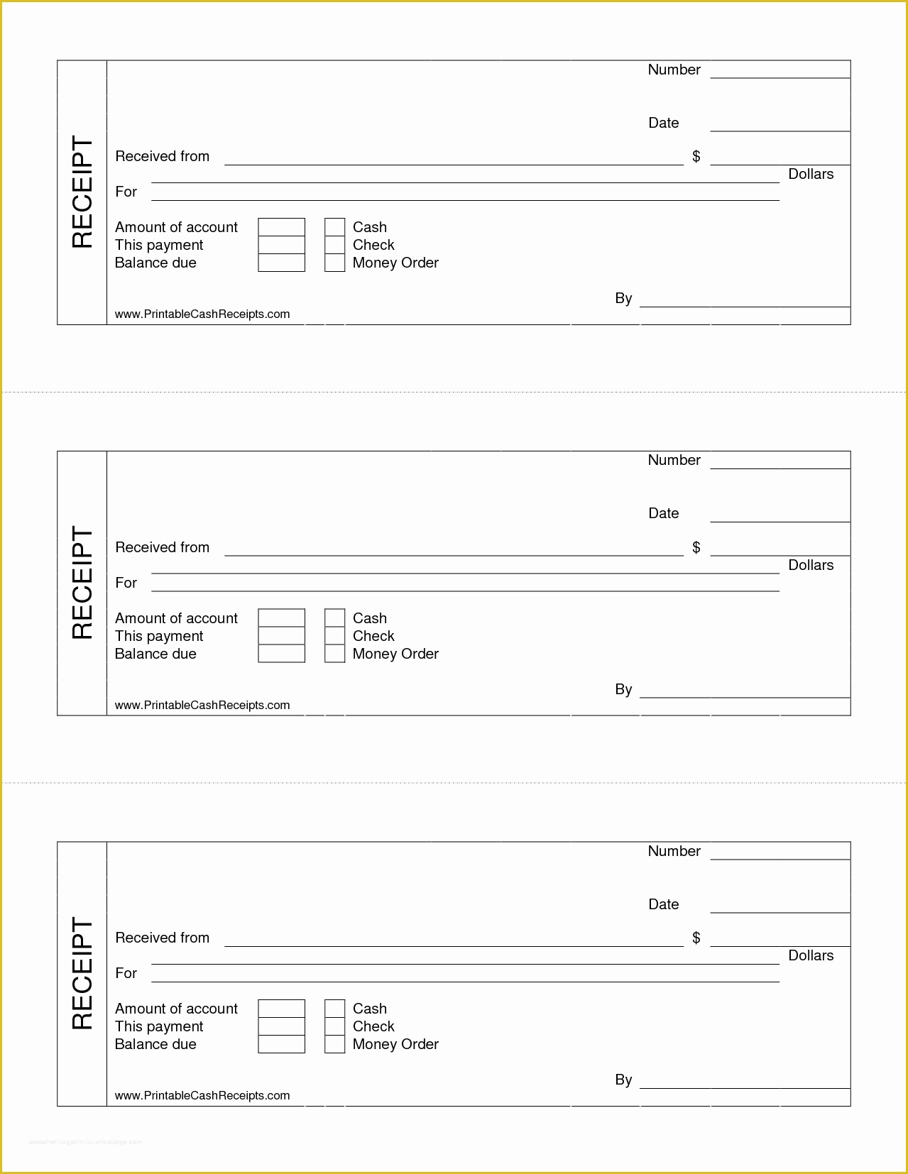 Free Printable Blank Receipt Template Of 7 Printable Cash Receipt ...