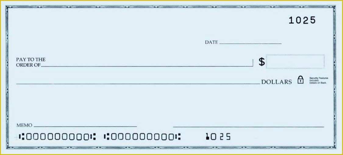 Free Printable Checks Template Of Printable Personal Blank Check Template Heritagechristiancollege