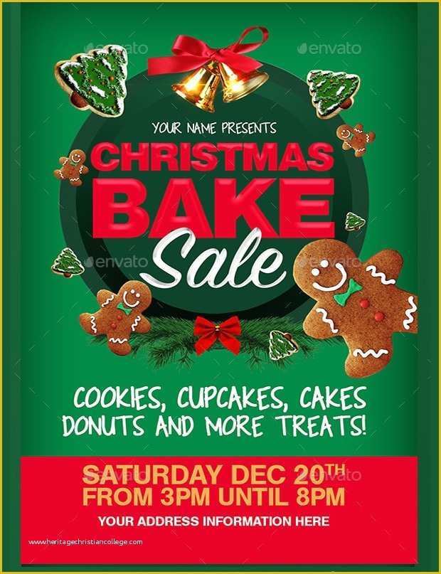 Free Printable Christmas Flyers Templates Of 25 Bake Sale Flyer 