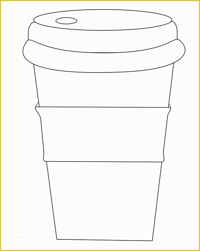 Free Printable Coffee Cup Template - Printable Templates