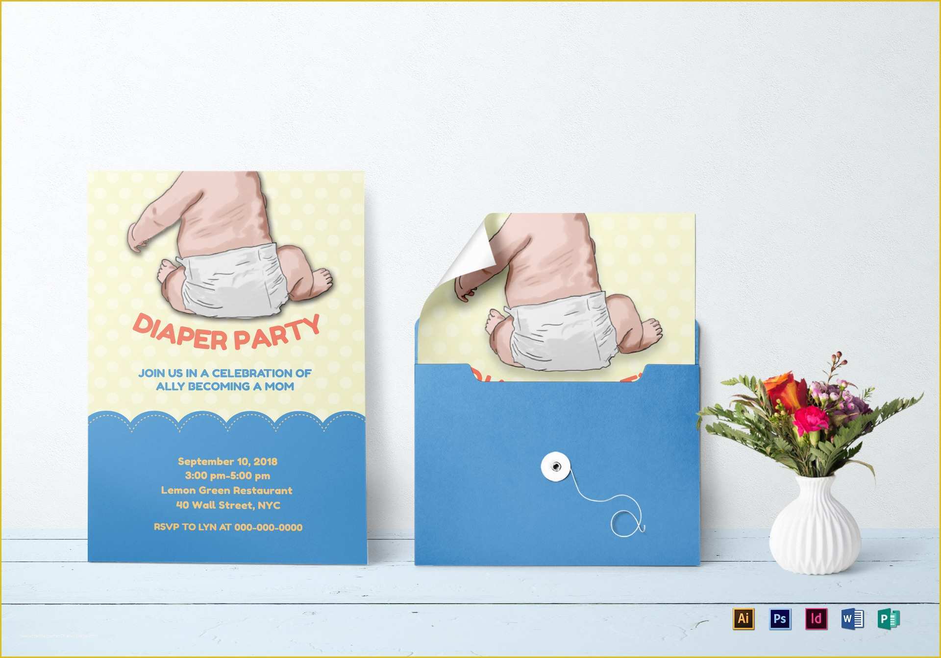 Free Diaper Party Invitation Templates