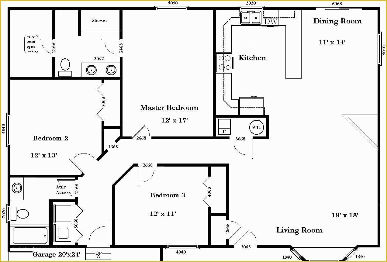 House Floor Plan Template