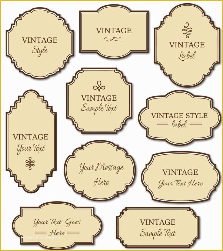 Old Printable Label Template
