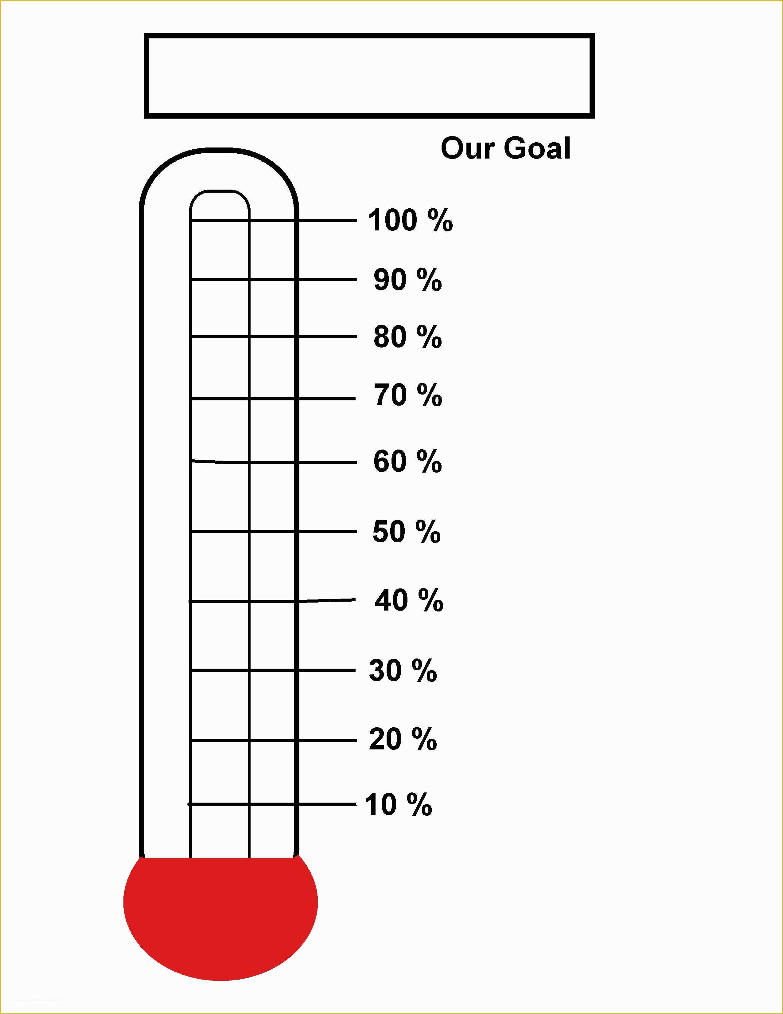 Printable Goal Thermometer Customize and Print