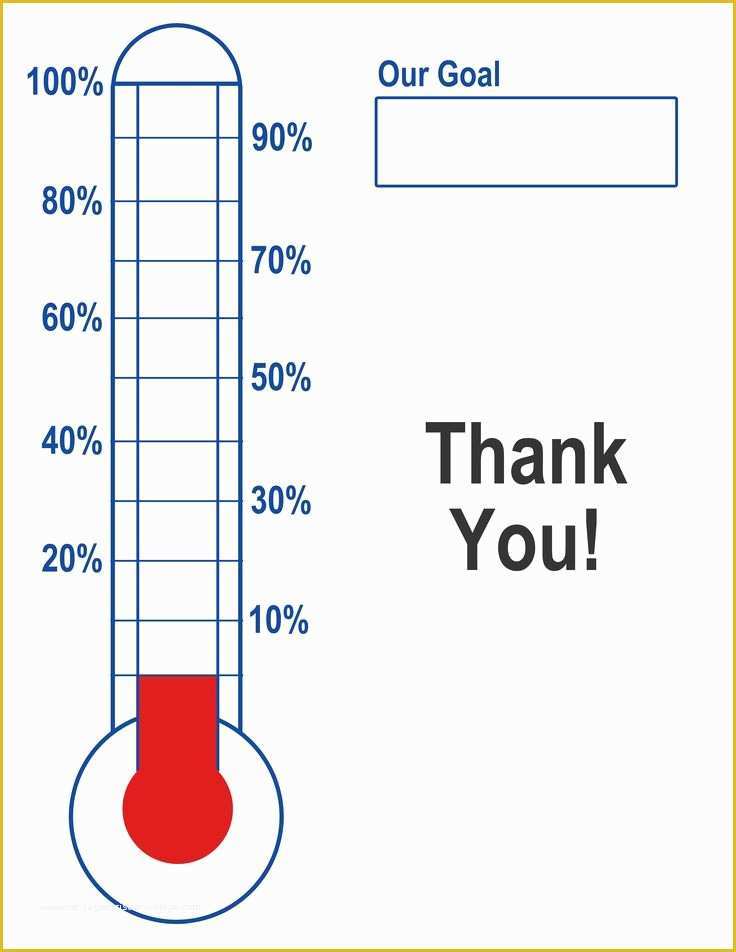 34 Free Printable Goal Thermometer Template Heritagechristiancollege