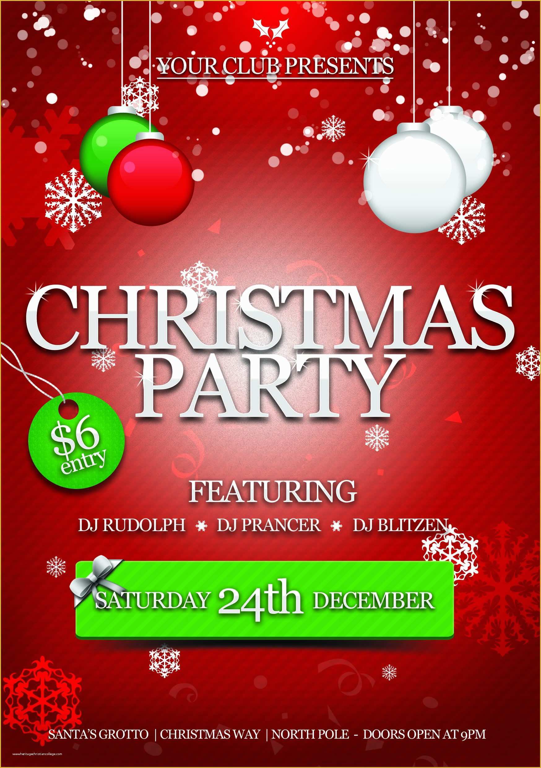 christmas flyer templates for indesign