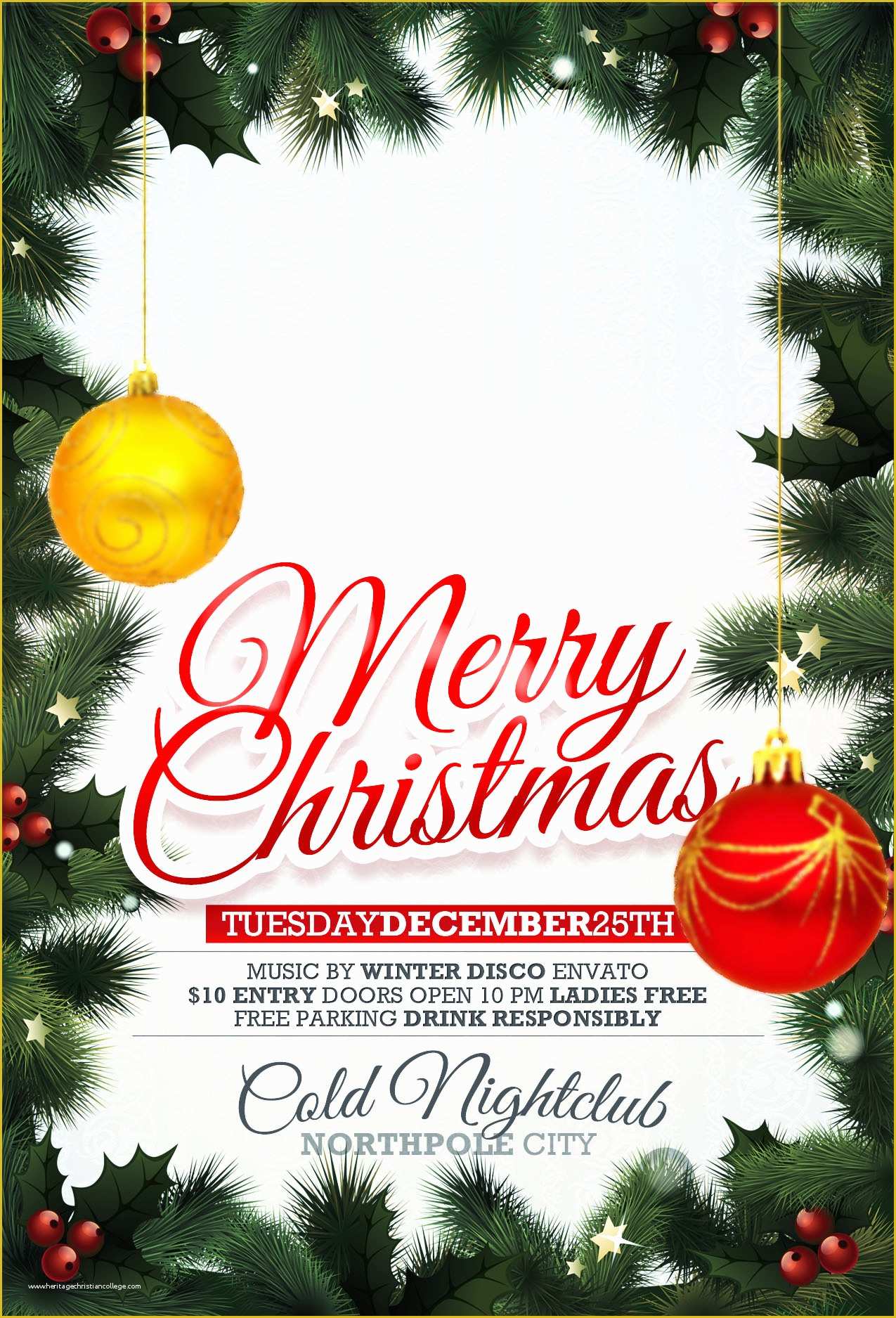 Free Christmas Templates For Flyers