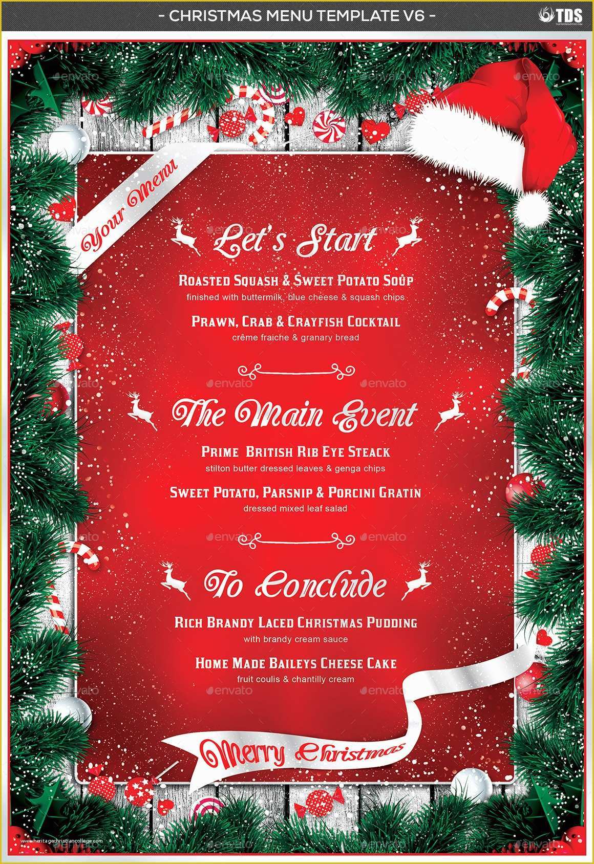 Free Printable Holiday Menu Template Of Christmas Menu Template 17 Free