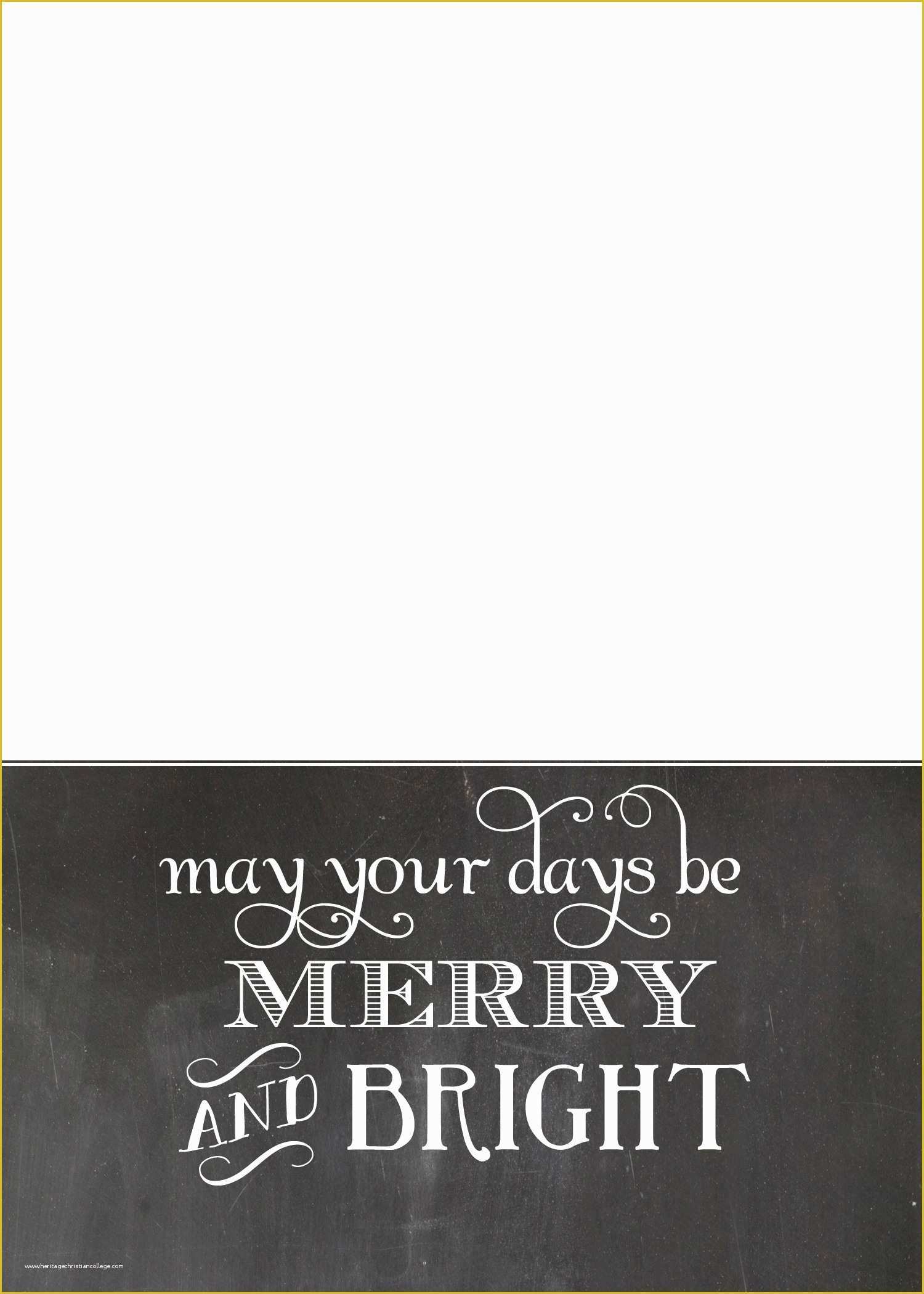 Free Printable Holiday Photo Card Templates Of Free Chalkboard 