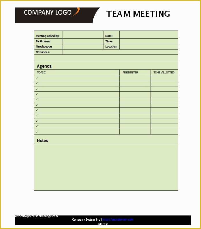 Free Printable Meeting Minutes Template Printable World Holiday