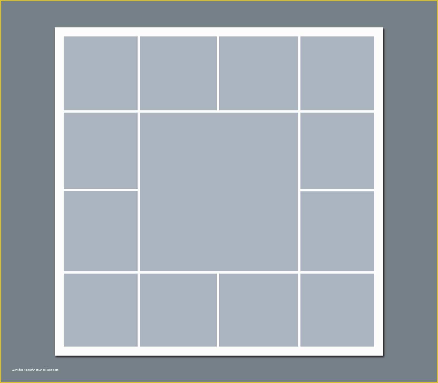 12 Picture Collage Template