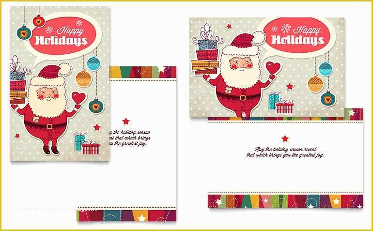  Free Printable Religious Business Card Templates Of Retro Santa 