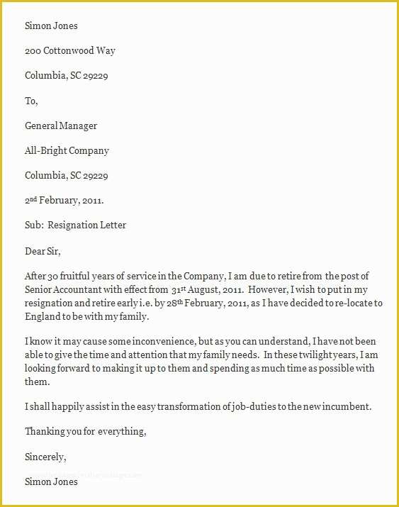 Free Printable Resignation Letter Template Of How To Write A Resignation Letter Template Free 