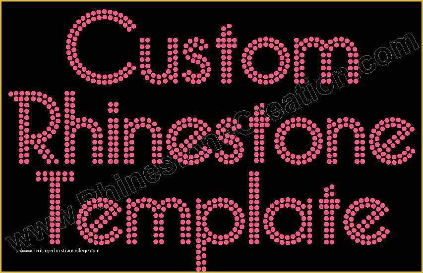 what material to use for make rhinestone templates
