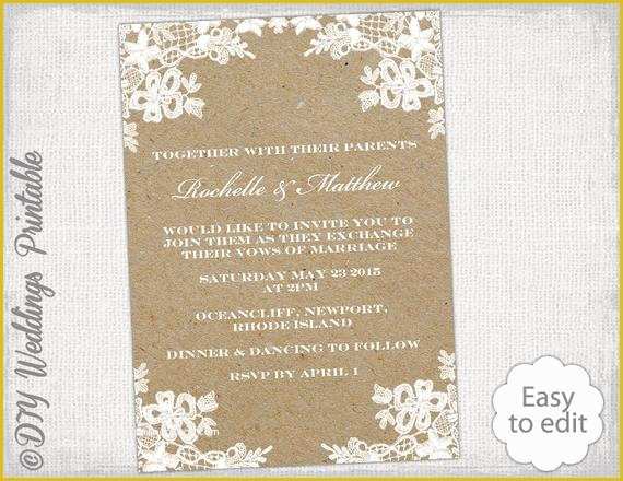 Free Printable Rustic Bridal Shower Invitation Templates Of Rustic 