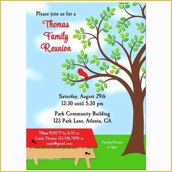 Free Printable Save The Date Family Reunion Templates Of Family Reunion Picnic Bbq Park 