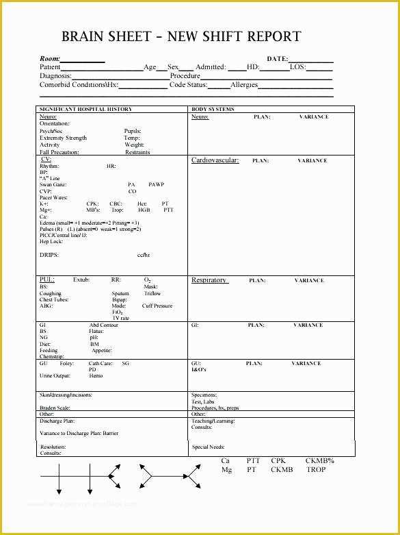 Free Printable Sbar Form Printable Forms Free Online