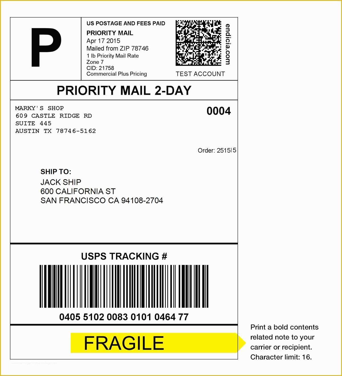 Free Printable Shipping Label Template Of How To Customize Usps 