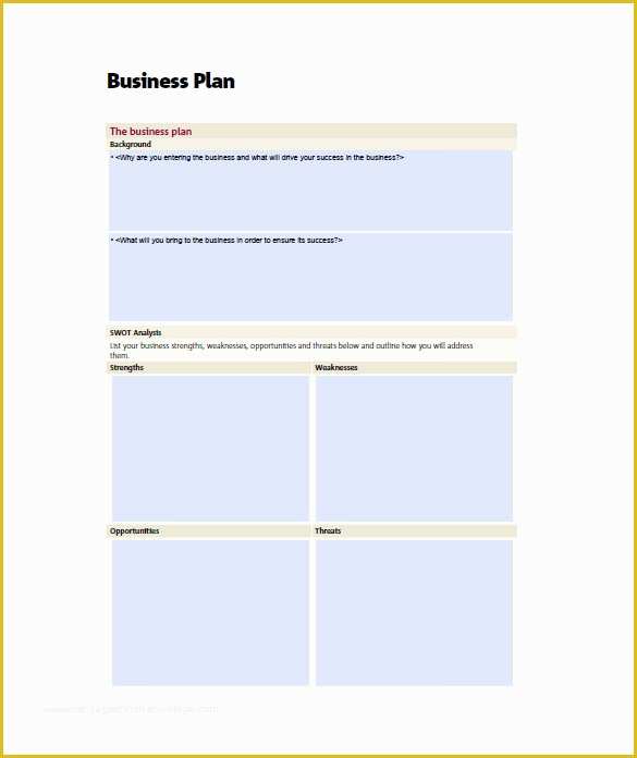 Free Printable Simple Business Plan Template Of 19 Small Business Plan 