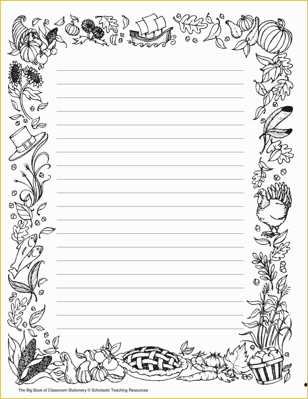 Free Printable Stationery Templates Of Black and White Printable
