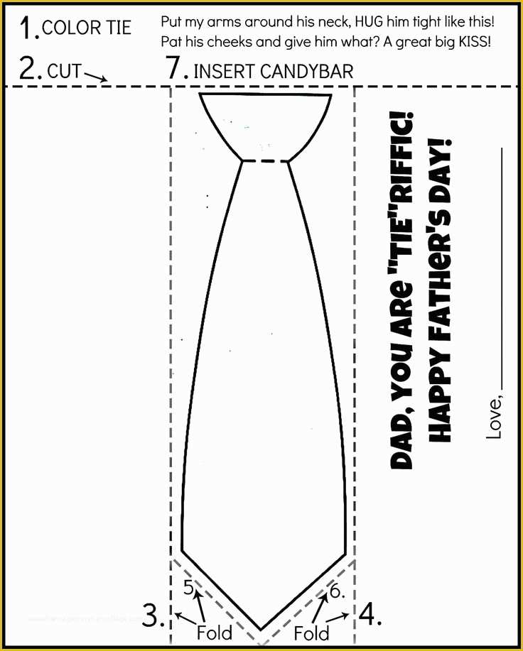 Free Printable Tie Template Of Free Printable Father S Day Tie Coloring