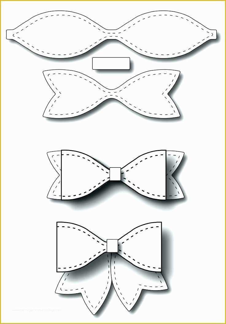 Free Printable Tie Template Of Paper Bow Tie Template Bows By Free 