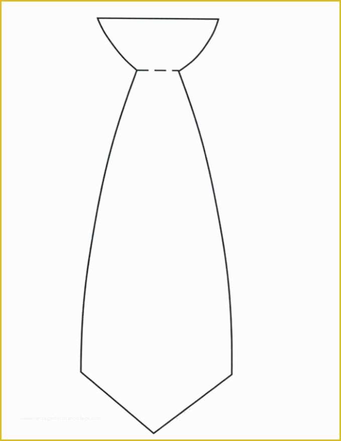 Free Printable Tie Template Of Tie Template I Used This Template for